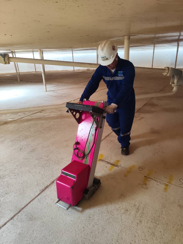 MFL en fondo de tanque